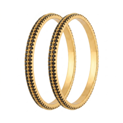 Premium Black Stone Bangle -BG212