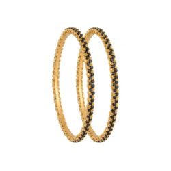 Premium Black Stone Bangle -BG213