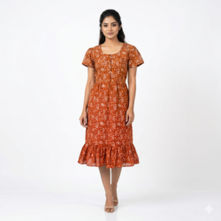 KNEE LENGTH FROCK NIGHTY-KLFR662