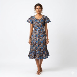 KNEE LENGTH FROCK NIGHTY-KLFR626