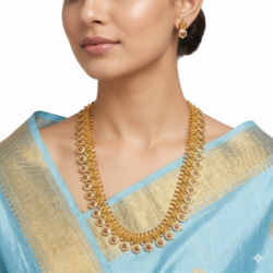 Premium Necklace With Ear Rings-NL56