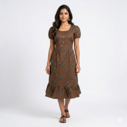 KNEE LENGTH FROCK NIGHTY-KLFR673