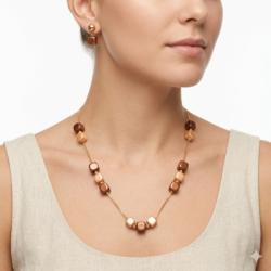 Anti turnish Necklace With Ear Rings AN42