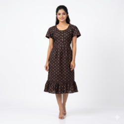 KNEE LENGTH FROCK NIGHTY-KLFR660