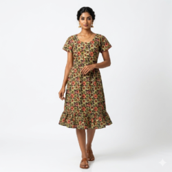 KNEE LENGTH FROCK NIGHTY-KLFR629