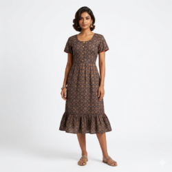 KNEE LENGTH FROCK NIGHTY-KLFR608