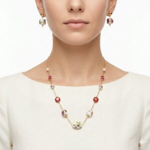 Anti turnish Necklace With Ear Rings AN43