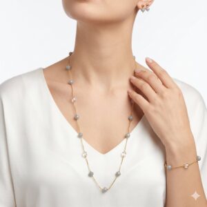Anti turnish Necklace With Ear Rings nd Bracelet AN48