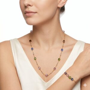 Anti turnish Necklace With  Bracelet AN49