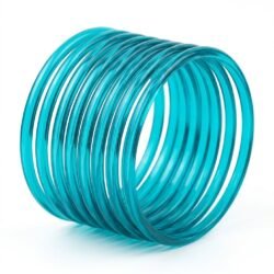 Jelly Bangle Glossy Firoji set of 8pcs- JLB8
