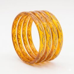 Designer Glass Bangles set of 4pcs- GBL27