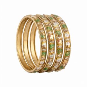 Printed Glass Bangles set of 4pcs- GBL4