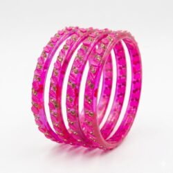 Designer Glass Bangles set of 4pcs- GBL40
