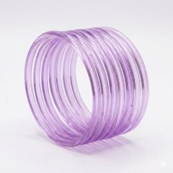 Jelly Bangle Glossy  Light Purple set of 8pcs- JLB1