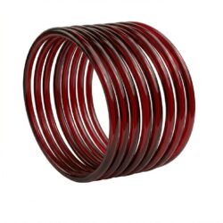 Jelly Bangle Glossy Merron set of 8pcs- JLB6