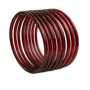 Jelly Bangle Glossy Merron set of 8pcs- JLB6