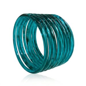 Jelly Bangle Glossy Morphanki set of 8pcs- JLB17
