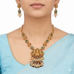 Premium Necklace With Ear Rings-NL30