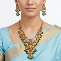 Premium Necklace With Ear Rings-NL48