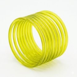 Jelly Bangle Glossy Neon Yellow set of 8pcs- JLB7