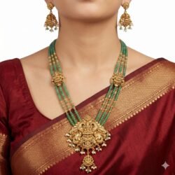 Pearl Necklace with Ear Rings PLN10