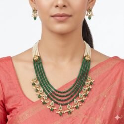 Pearl Necklace with Ear Rings PLN11