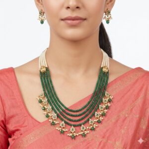 Pearl Necklace with Ear Rings PLN11