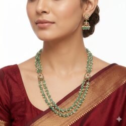 Pearl Necklace with Ear Rings PLN13