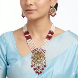Pearl Necklace with Ear Rings PLN2
