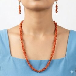 Pearl Necklace with Ear Rings PLN82