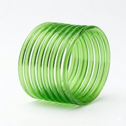 Jelly Bangle Glossy Pista set of 8pcs- JLB15