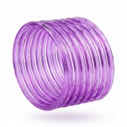 Jelly Bangle Glossy Purple set of 8pcs- JLB5
