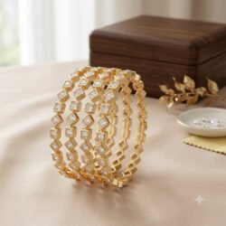 Unpolished Panchaloha Bangle Set of 4 pcs-BG225