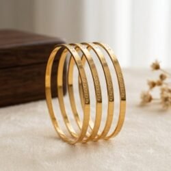 Unpolished Panchaloha Bangle Set of 4 pcs-BG231