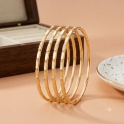 Unpolished Panchaloha Bangle Set of 4 pcs-BG237