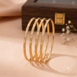 Unpolished Panchaloha Bangle Set of 4 pcs-BG238