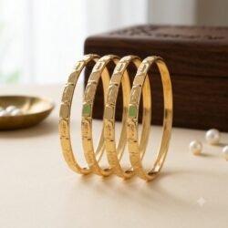 Unpolished Panchaloha Bangle Set of 4 pcs-BG239