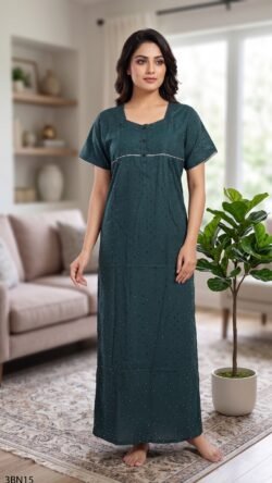 3 Button Nighty Free Size(XXL)-3BN15