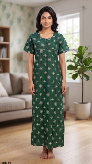 3 Button Nighty Free Size(XXL)-3BN19