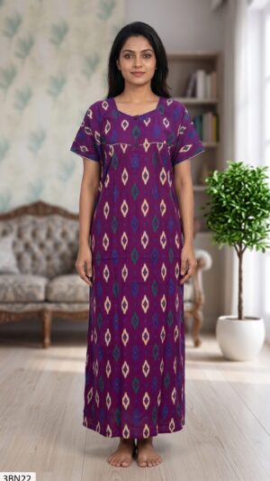3 Button Nighty Free Size(XXL)-3BN22