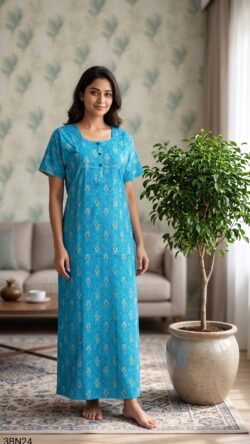 3 Button Nighty Free Size(XXL)-3BN24