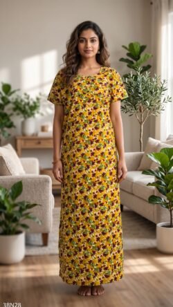 3 Button Nighty Free Size(XXL)-3BN28