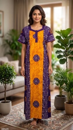 3 Button Nighty Free Size(XXL)-3BN29