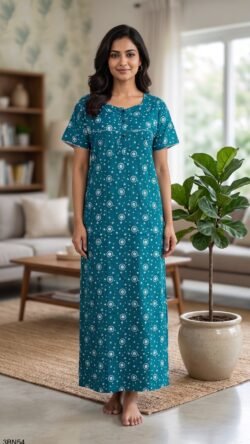 3 Button Nighty Free Size(XXL)-3BN54