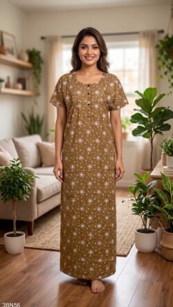 3 Button Nighty Free Size(XXL)-3BN56