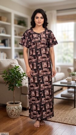 3 Button Nighty Free Size(XXL)-3BN57