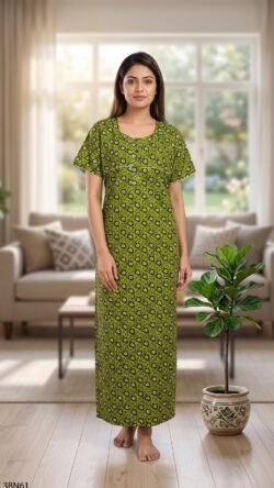 3 Button Nighty Free Size(XXL)-3BN61