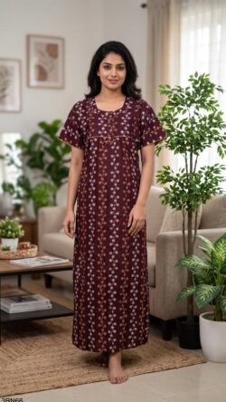 3 Button Nighty Free Size(XXL)-3BN66