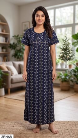 3 Button Nighty Free Size(XXL)-3BN68