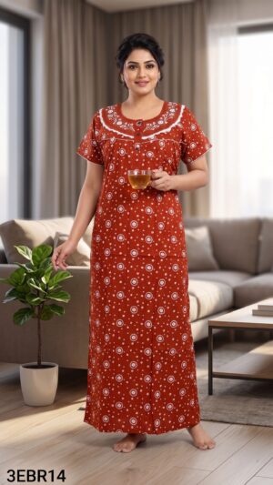 3XL Embroidery Nighty-3EBR14